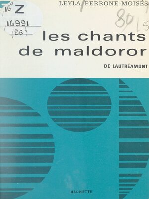 cover image of Les chants de Maldoror, de Lautréamont